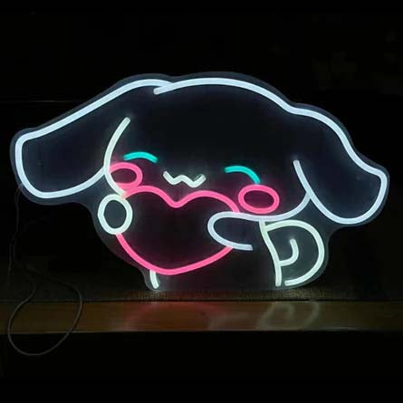 Cinnamoroll Neon Sign Light with a Heart for Kids