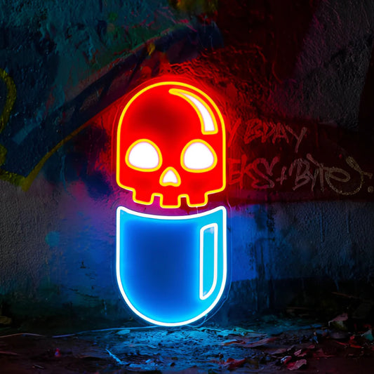 Chill Pill Led Light Neon Signs UV Printed Neon Decor