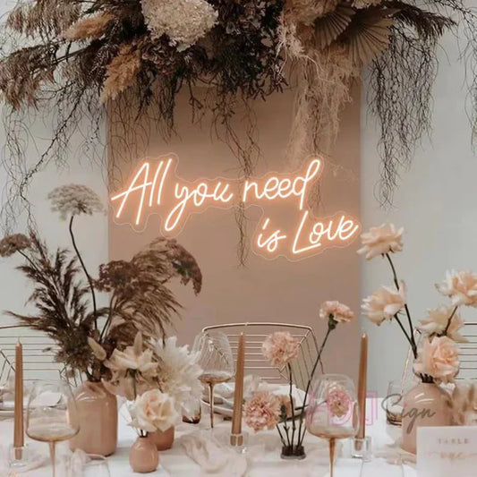 All You Need Is Love Neon Signs