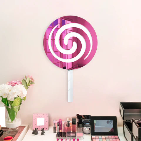 Strawberry Pink and Blueberry Swirly Pop 3D Wall Art