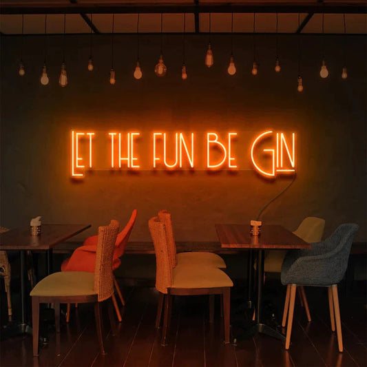 Let The Fun Begin Neon Signs For Party Decor