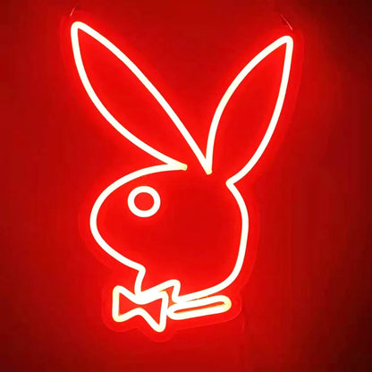 Playboy Bunny Neon Sign Art Wall Decor for Bedroom
