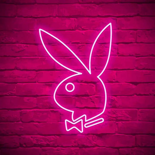 Playboy Bunny Neon Sign Art Wall Decor for Bedroom