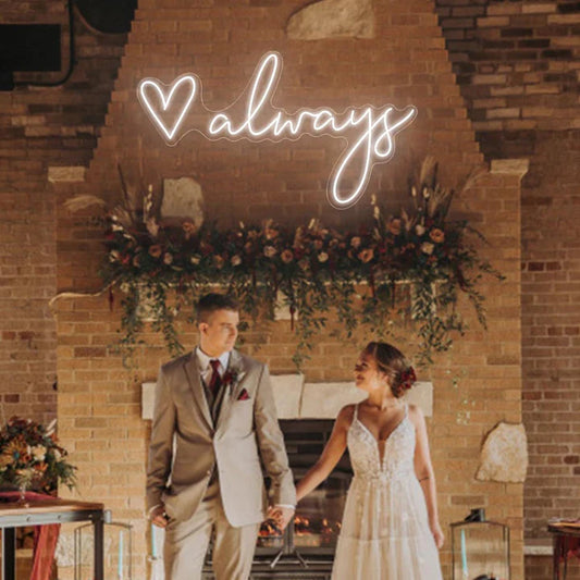Love Always Wedding Neon Sign