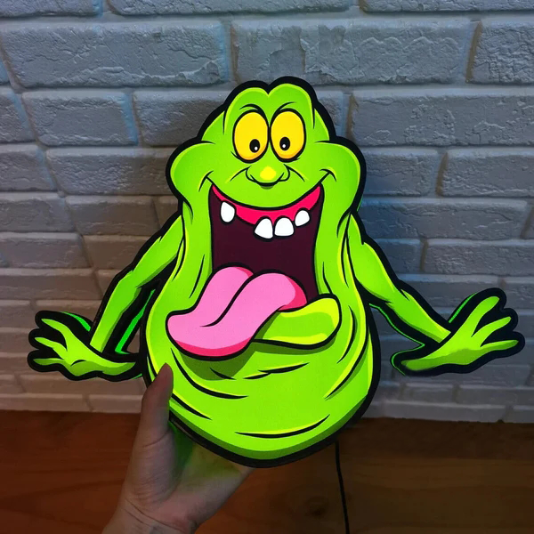 Slimer Ghostbusters Lightbox | USB Powered with Dimming Control | Perfect Decor