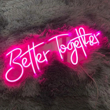 Better Together Wedding Neon Sign
