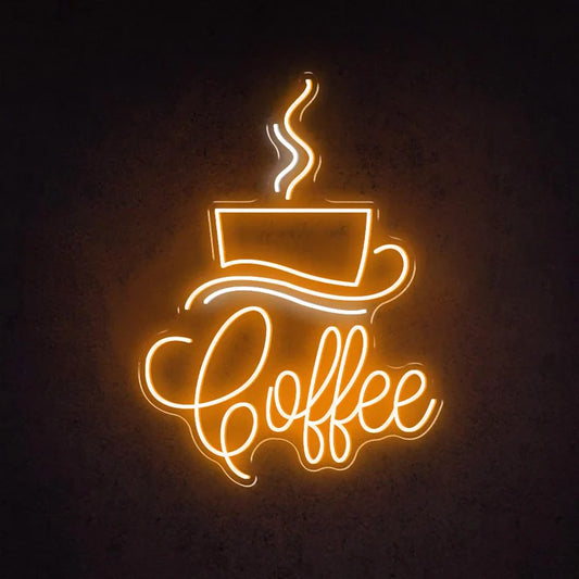 Coffee Cup Business Neon Sign