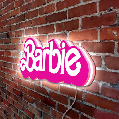 Barbie Movie Sign LED Light Box - Charm and Imagination - USB Powered - Dimmable