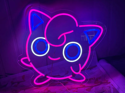 Pokemon Jigglypuff Neon Sign Cute Gift for Kids