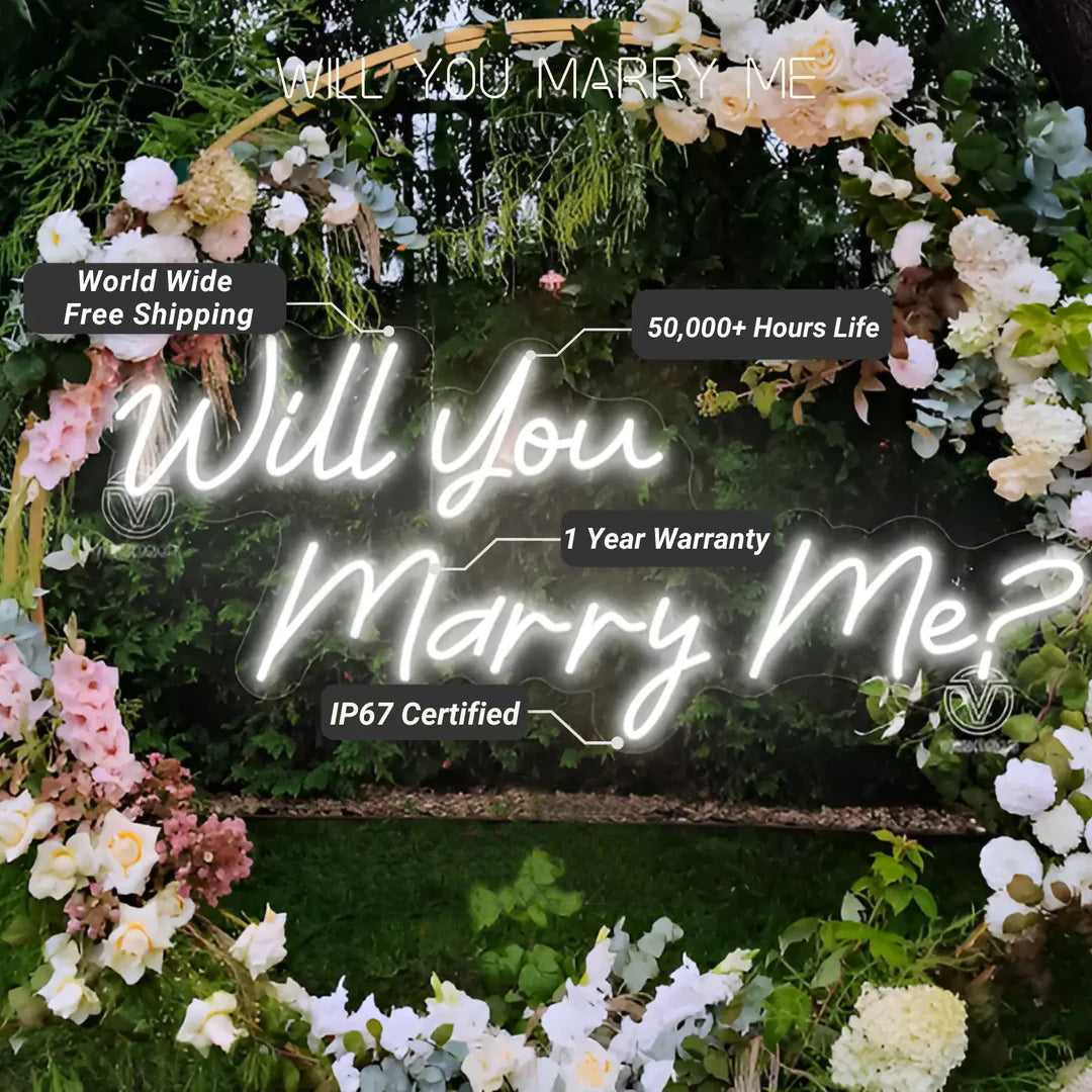 Will You Marry Me? Proposal Neon Signs