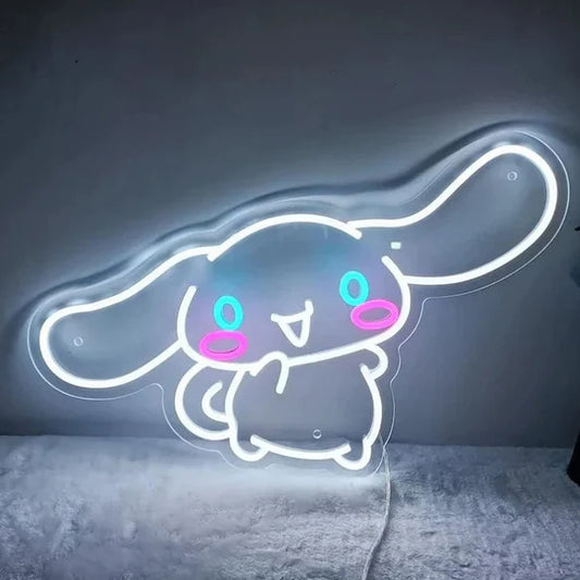 Lovely Cinnamoroll Neon Sign Wall Decor Cartoon LED Signs for Gift
