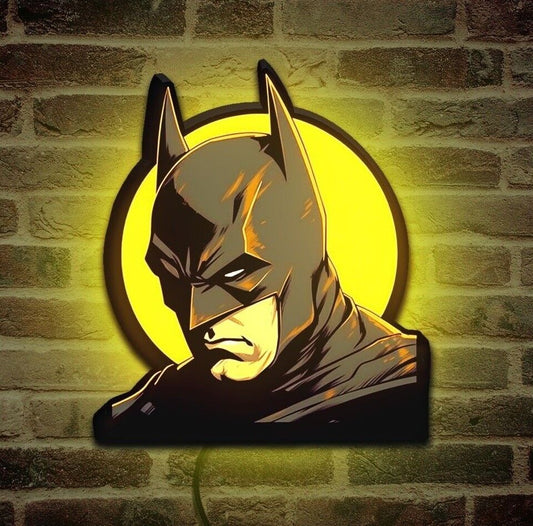 Batman 3D Printed LED Sign | Ultra Rare Decorative Fan Cave | USB Powered | Dimmable