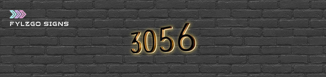 Lighted address numbers