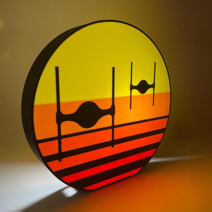 Sky Fighter Sunset LED Light Box - 3D Printed