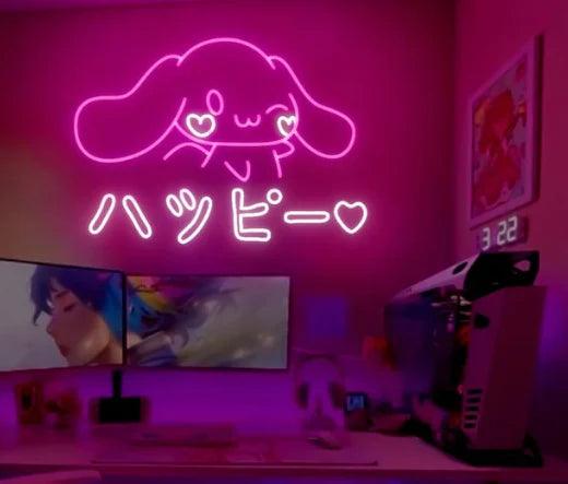 Cinnamoroll Anime Neon Sign Pink Love for Girl Gift - FYLZGO Signs