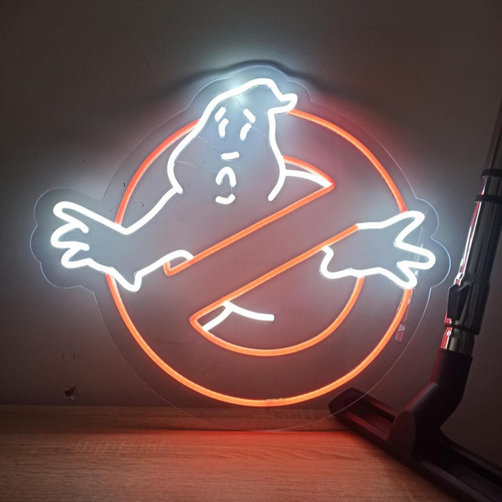 Stay Puft Ghostbusters Marshmallow man neon led light fanmade - Ghostbuster led Wallart - Movie led light sign - Bibdendum man led handmade