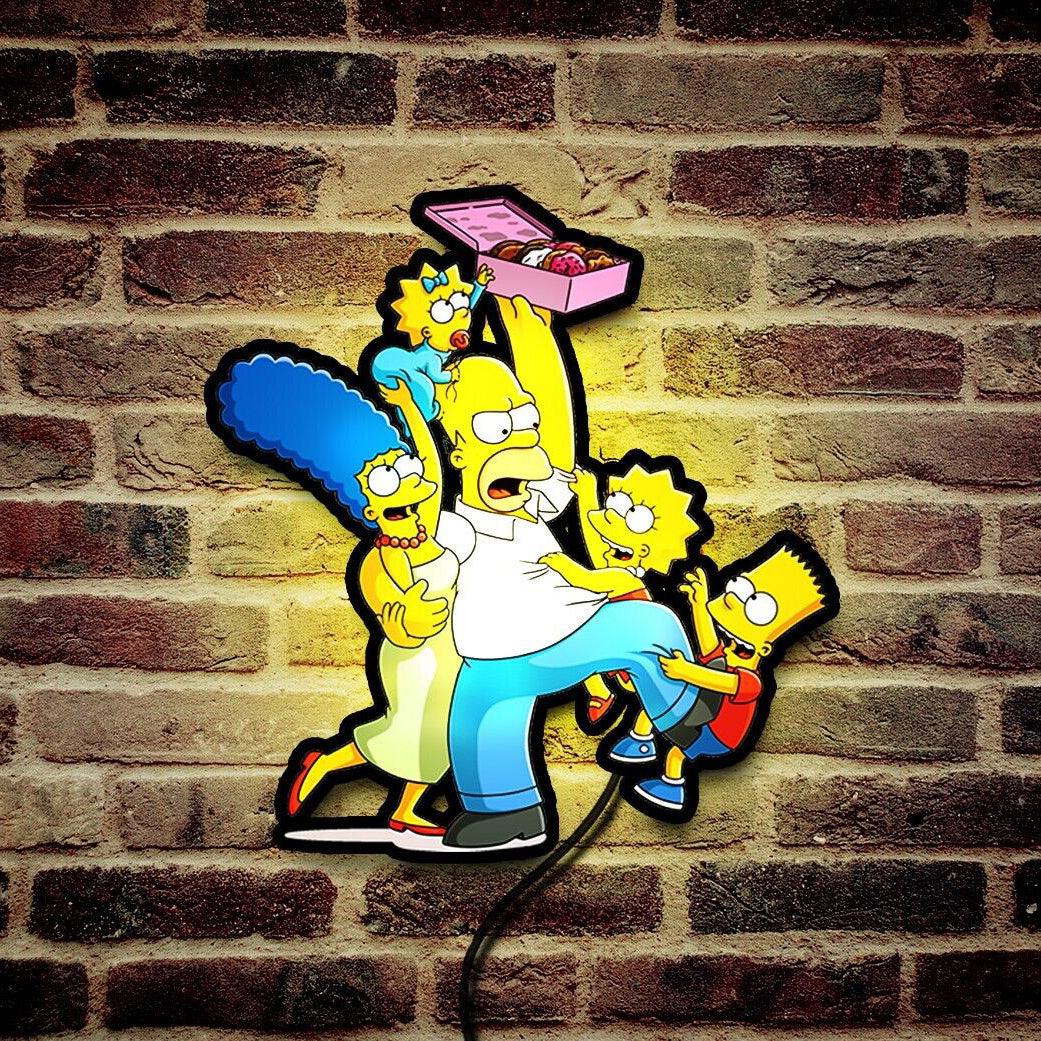The Simpsons 3D Printed LED Lightbox - Choose Your Favorite Design! - FYLZGO Signs