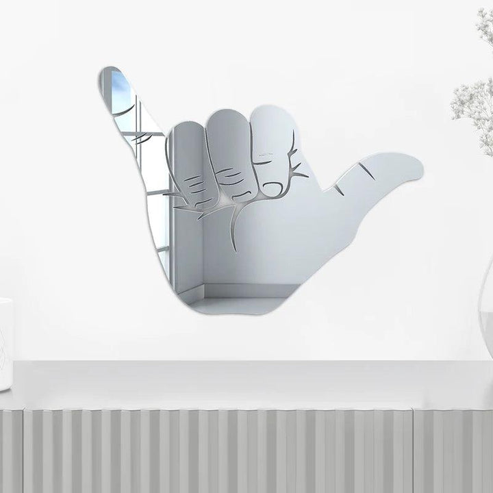 Hang Loose Hand Silhouette Mirror - FYLZGO Signs