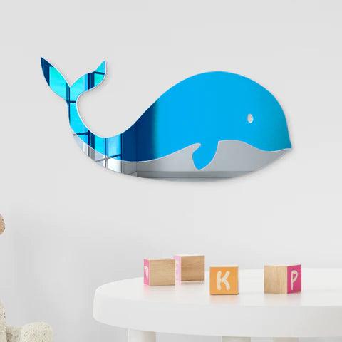 Whale Decorative Wall Mirror - FYLZGO Signs