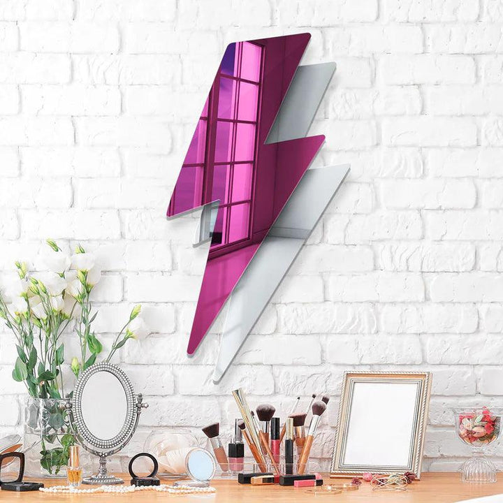 Lightning Bolt Mirror Decor - FYLZGO Signs