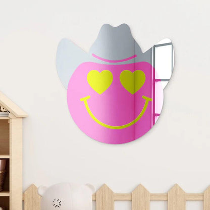 Happy Face with Cowboy Hat and Heart Eyes - FYLZGO Signs
