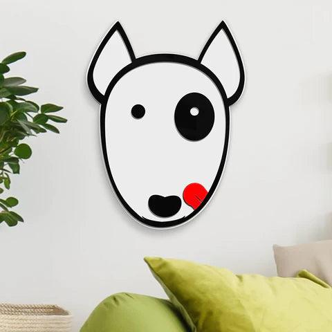 Cool Bull Terrier Mirror Art Wall Decor - FYLZGO Signs