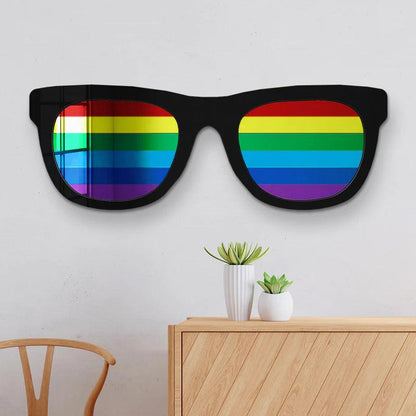 Rainbow Sunglasses Wall Decor - FYLZGO Signs