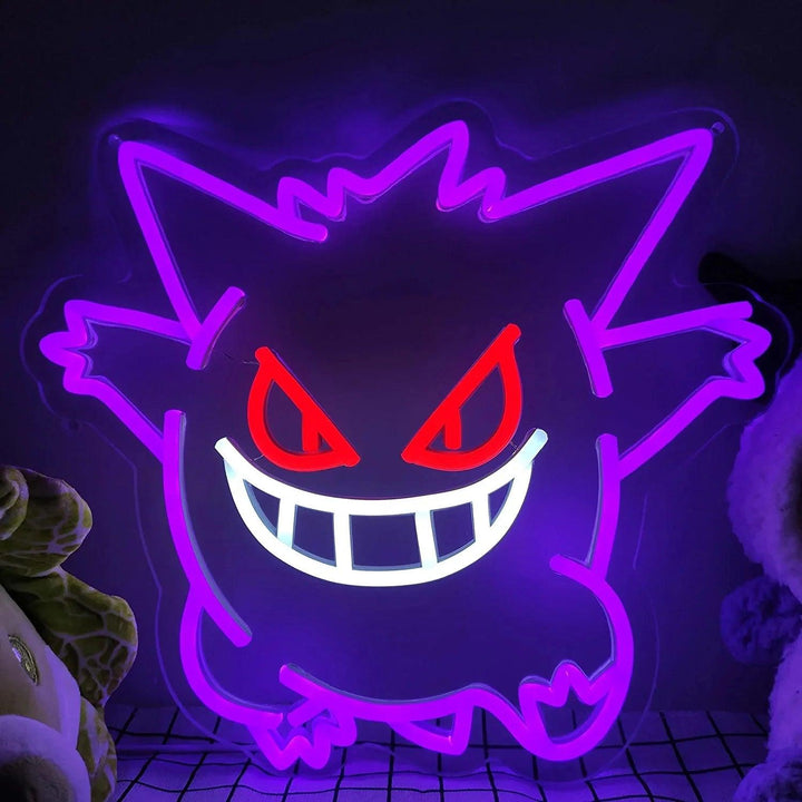 Pokemon Gengar Neon Sign for Gaming Room Decoration - FYLZGO Signs