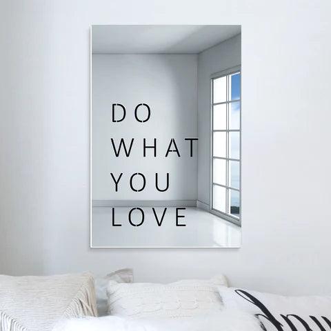 Do What You Love Decorative Wall Mirror - FYLZGO Signs