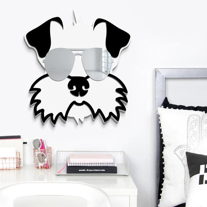 Cool Schnauzer Mirror Art Wall Decor - FYLZGO Signs