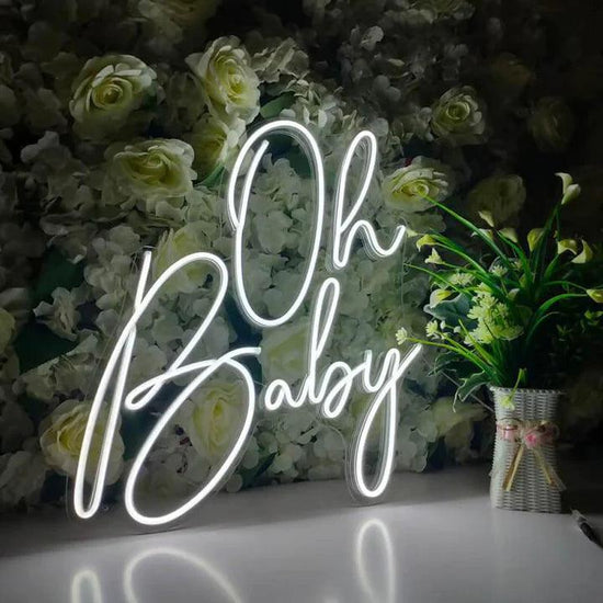 Oh Baby Wedding Neon Sign - FYLZGO Signs