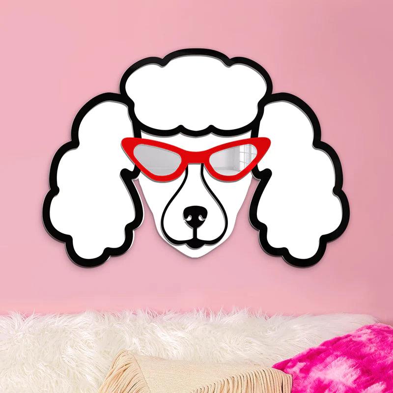 Cool Poodle Mirror Art Wall Decor - FYLZGO Signs