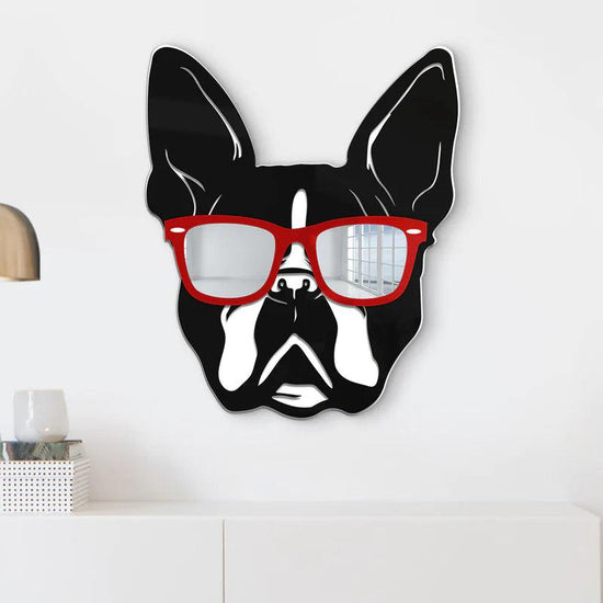 Cool Boston Terrier Mirror Art Wall Decor - FYLZGO Signs