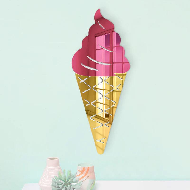 Ice Cream Cone Mirror - FYLZGO Signs