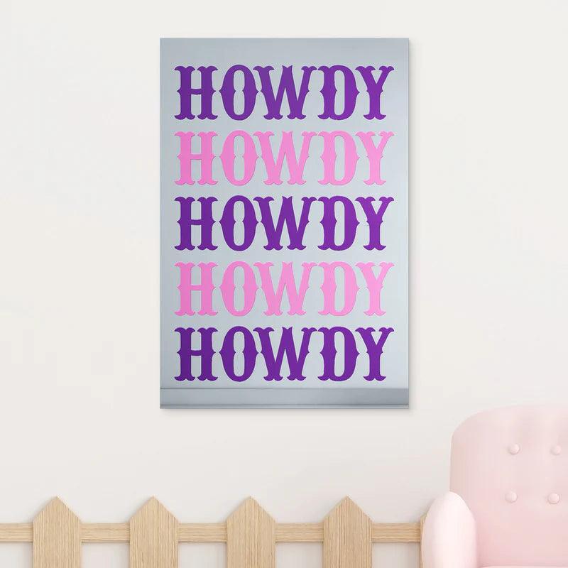 Howdy Decorative Wall Mirror - FYLZGO Signs