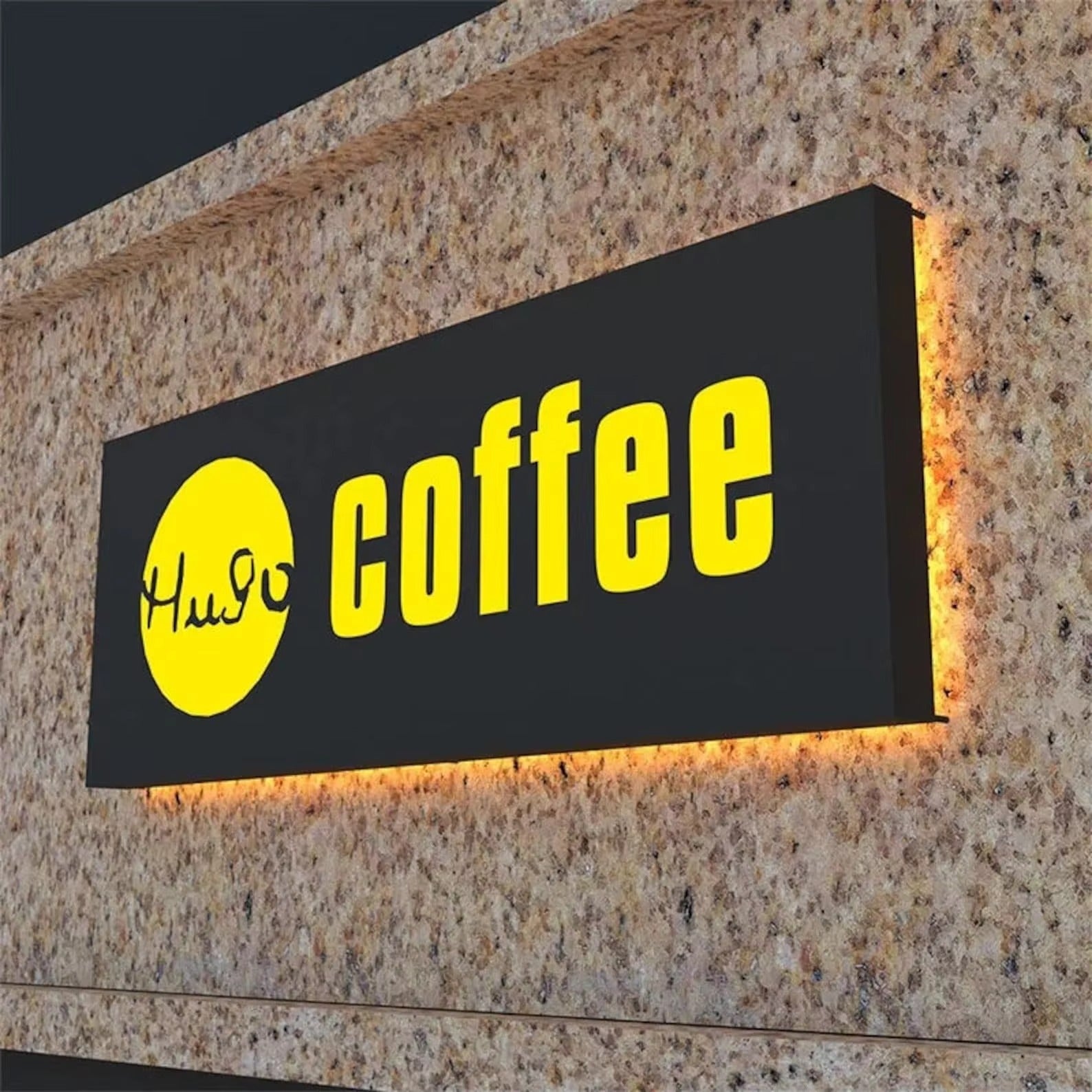 Backlit Box Sign Led Illuminated Outdoor Signage Board