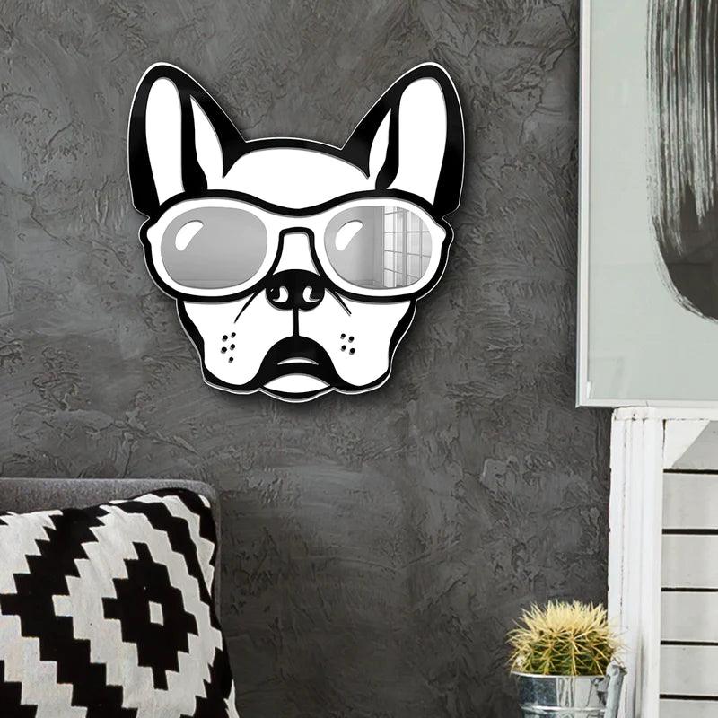 Cool Dog Mirror Art Wall Decor - FYLZGO Signs