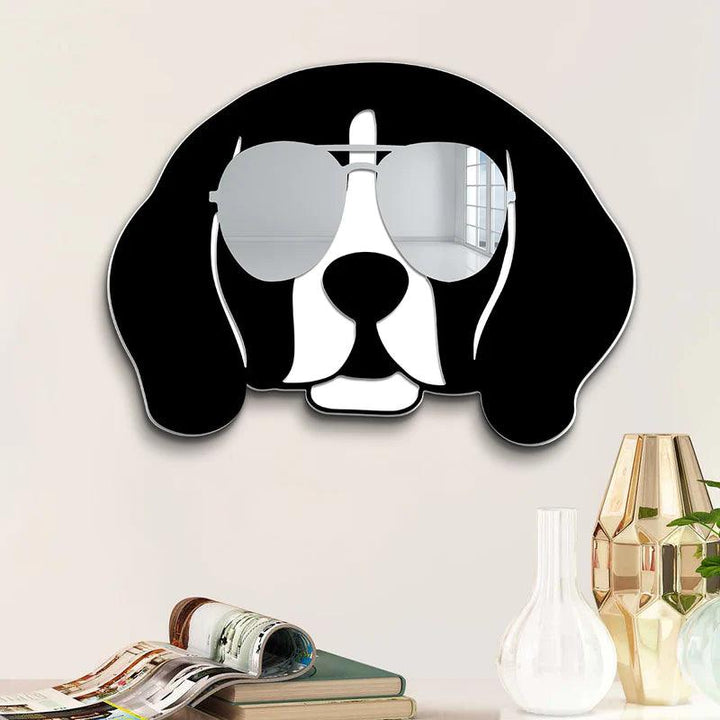 Cool Beagle Mirror Art Wall Decor - FYLZGO Signs