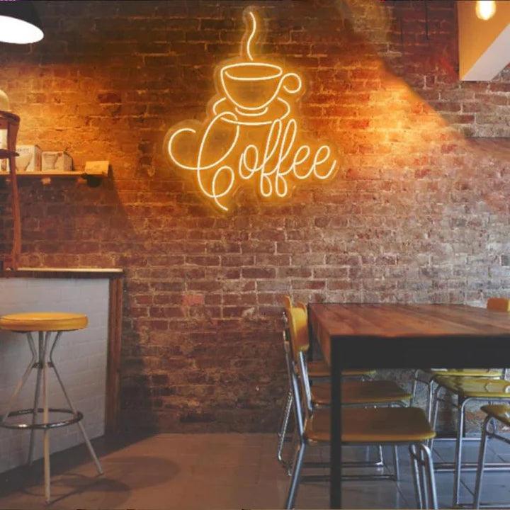 Coffee Warm Business Neon Sign - FYLZGO Signs