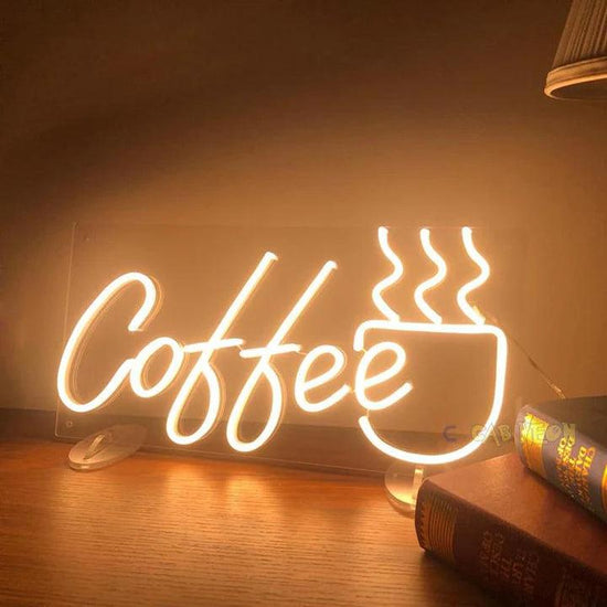 Hot Coffee Business Neon Sign - FYLZGO Signs