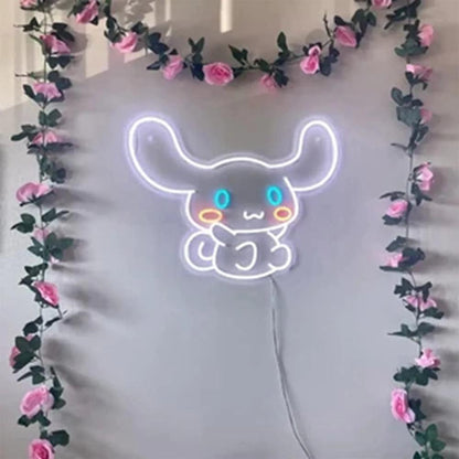 Cinnamoroll Anime Neon Sign Cute Led Cartoon Gifts