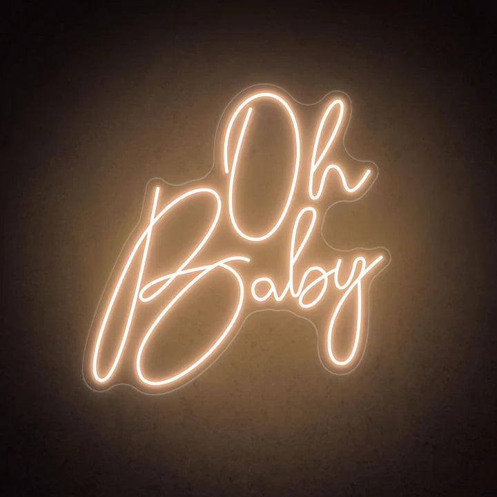 Oh Baby Wedding Neon Sign - FYLZGO Signs