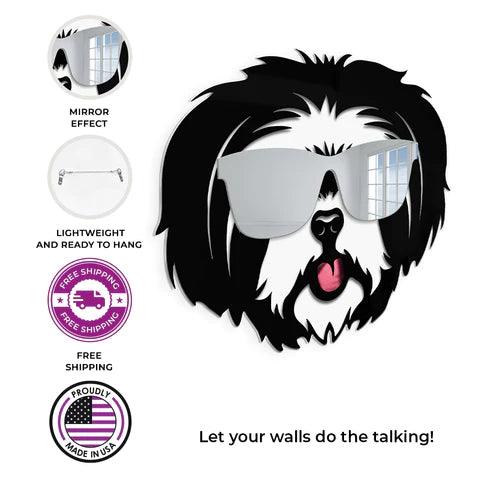 Cool Shih Tzu Mirror Art Wall Decor - FYLZGO Signs