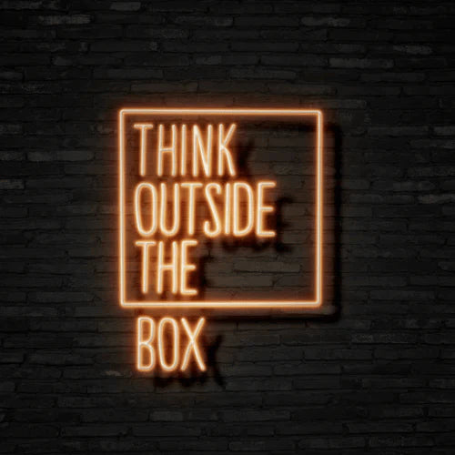 Think Outside The Box Neon Signs