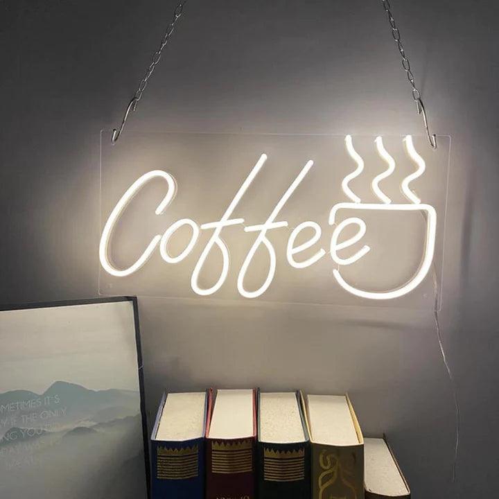 Hot Coffee Business Neon Sign - FYLZGO Signs