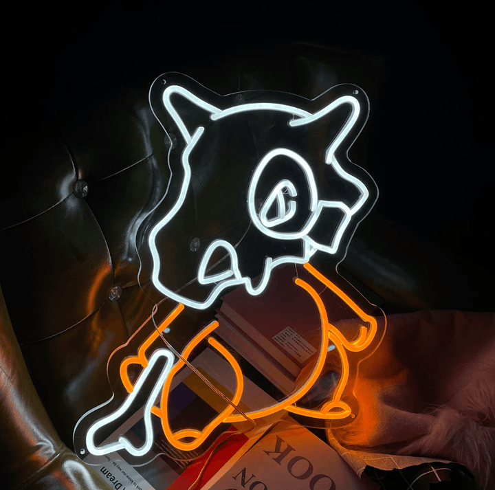 Pokemon Cubone Neon Sign Cute Wall Decor Gift for Kids - FYLZGO Signs