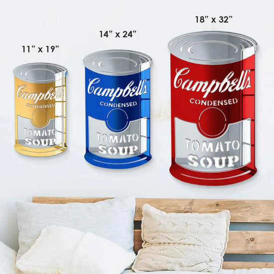 Campbell’s Soup Can Mirror Wall Decor - FYLZGO Signs