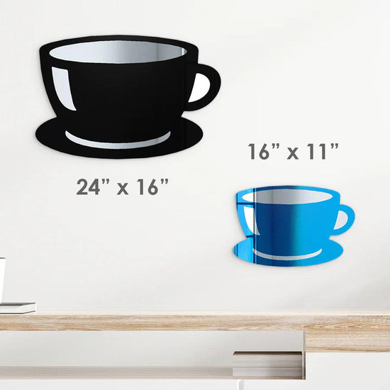 Coffee Cup & Saucer 3D Acrylic Wall Art - FYLZGO Signs