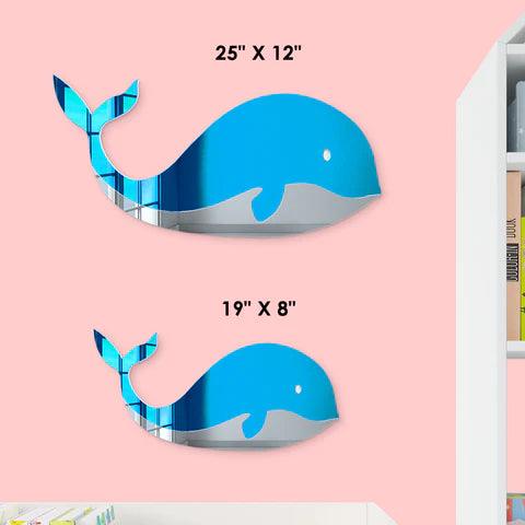 Whale Decorative Wall Mirror - FYLZGO Signs