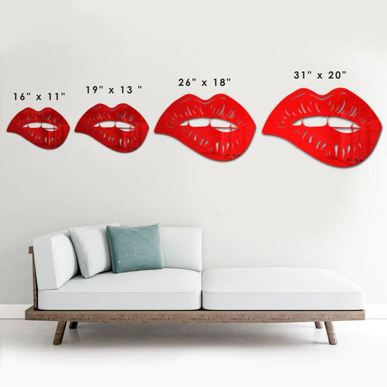 Biting Lips Mirror Art Wall Decor - FYLZGO Signs